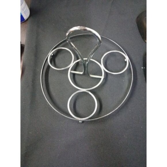 Dorothy Thorpe  Style 3 Compartment Compote Dishes With Caddy - Picture 6 of 9